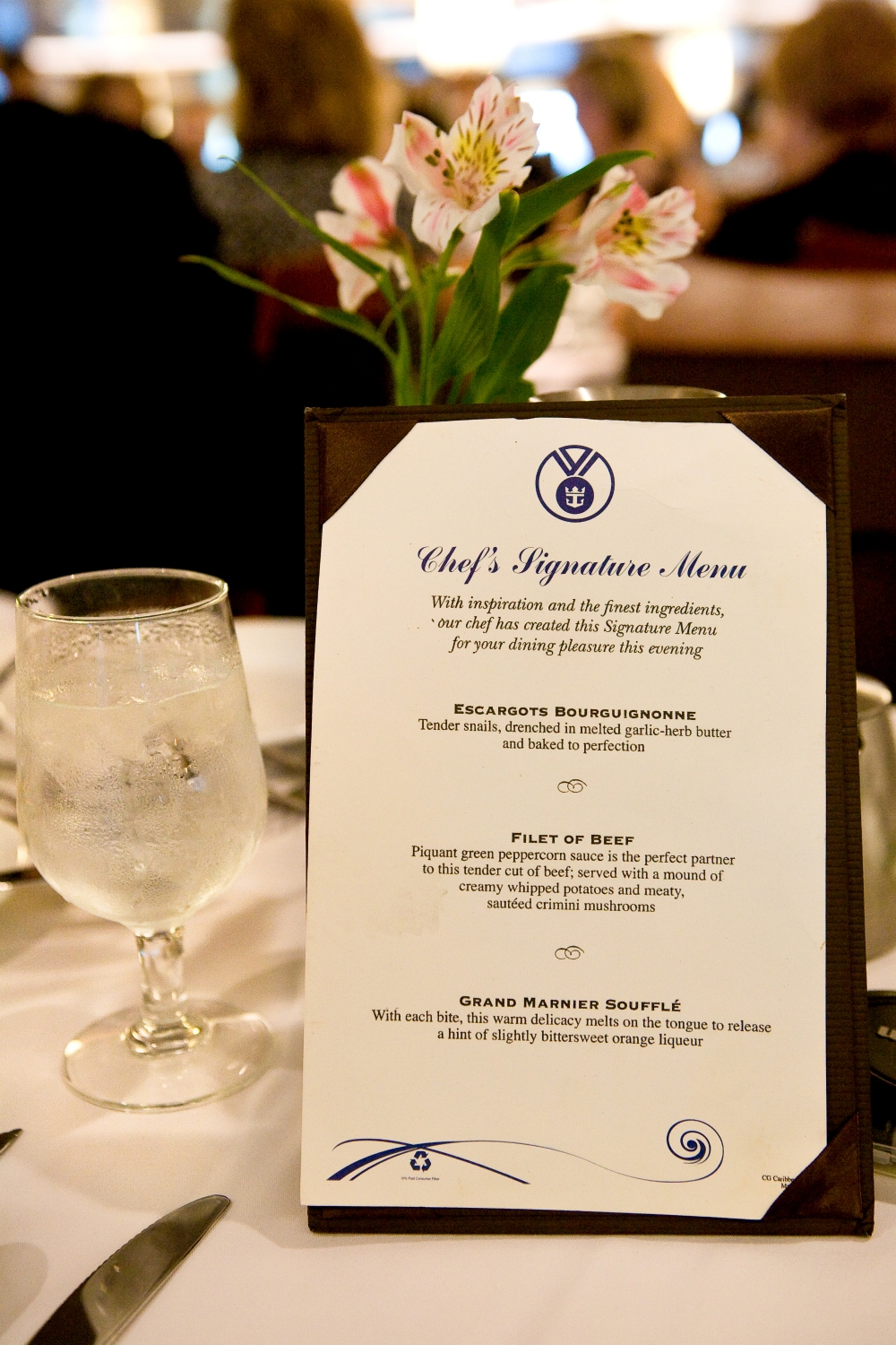 Our formal dinner