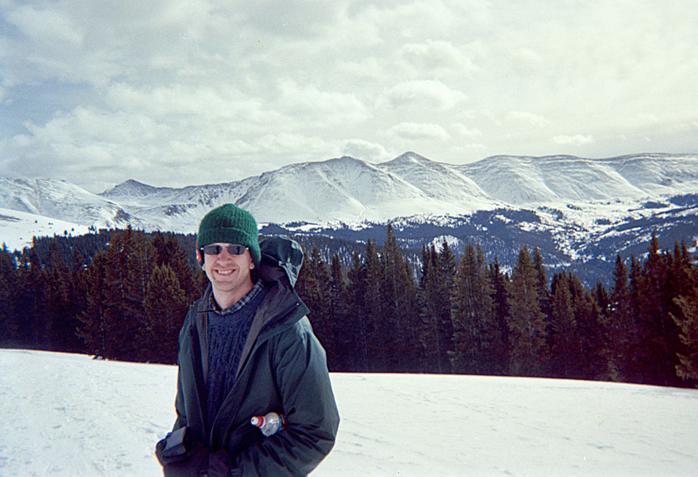 David in snow