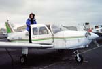 Kathleen and plane