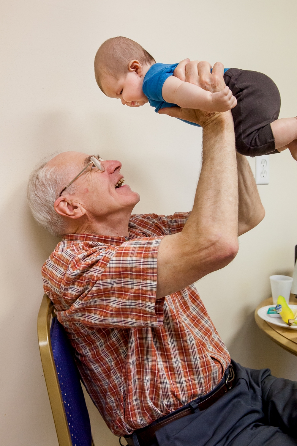 Cameron examines Granddad