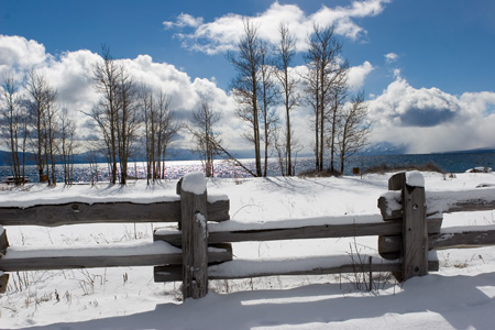 Lake Tahoe snowscape
