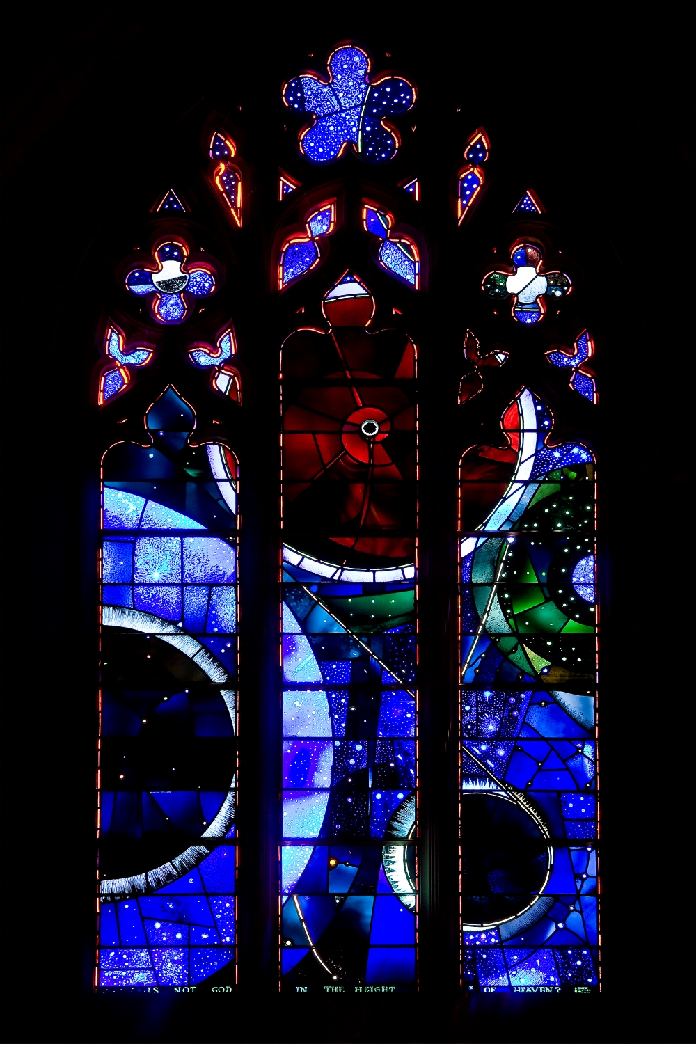 The Space window (1973), with its moon rock